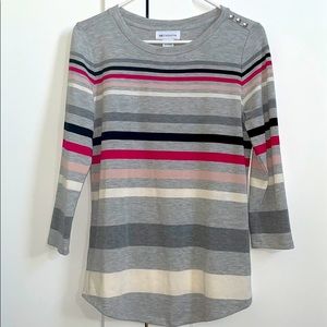 NWOT Liz Claiborne 3/4 Length Shirt
